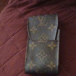 Beige Leather Card Holder